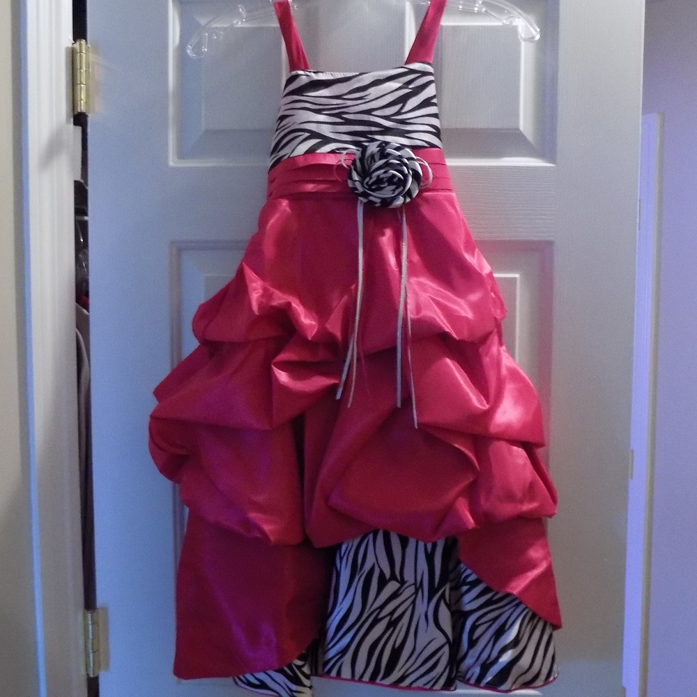 Wonder Girl Sasha Big Girls' Taffeta Zebra High